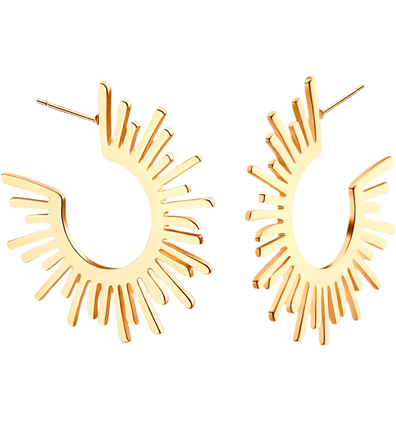 Sunburst Flat Studs