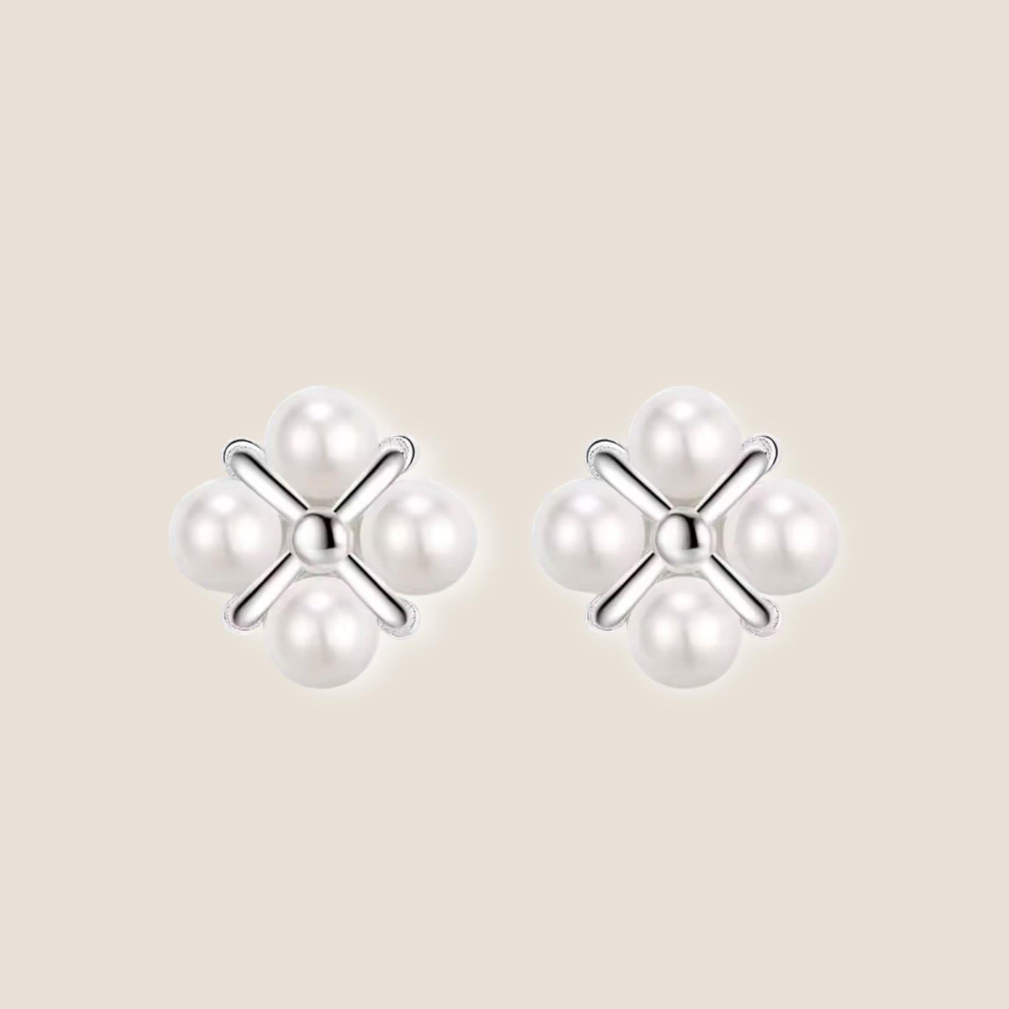 Pure-Bloom Pearl Studs