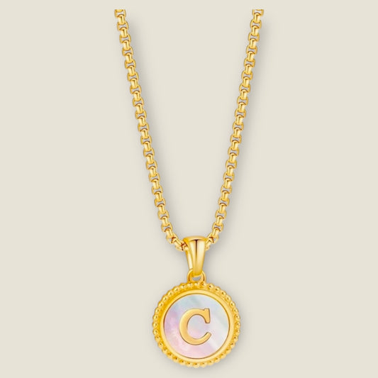 Alpha charm necklace