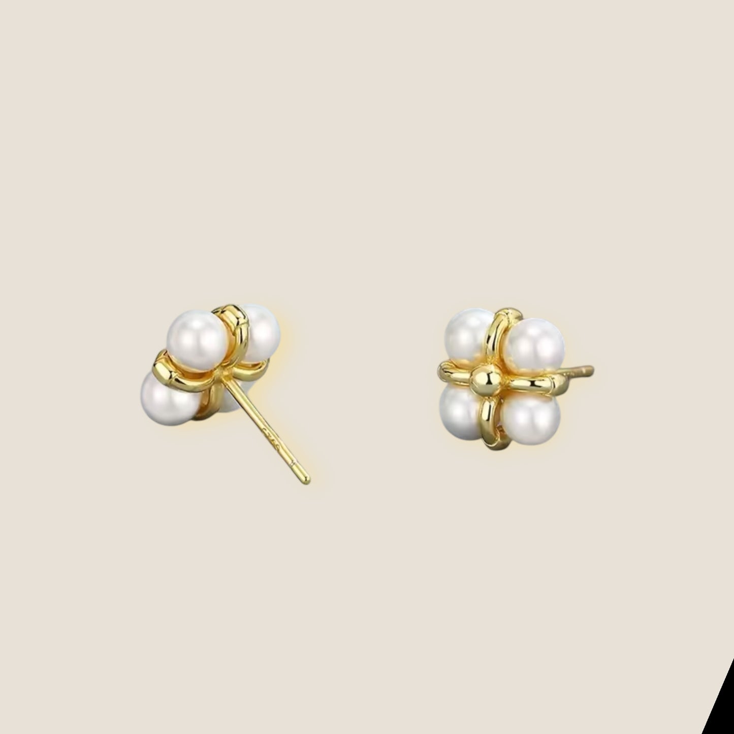 Pure-Bloom Pearl Studs