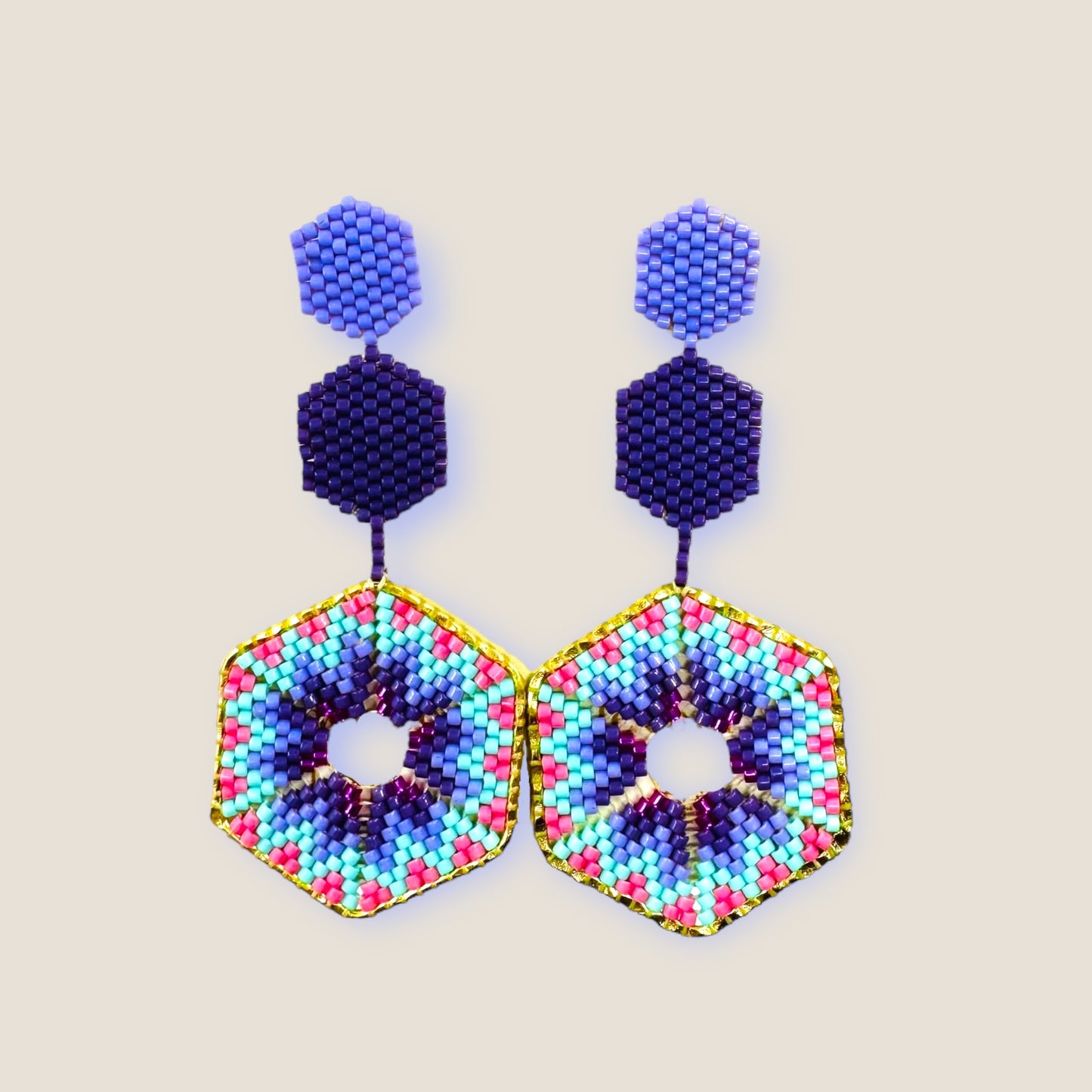 Geometric Bloom Earrings