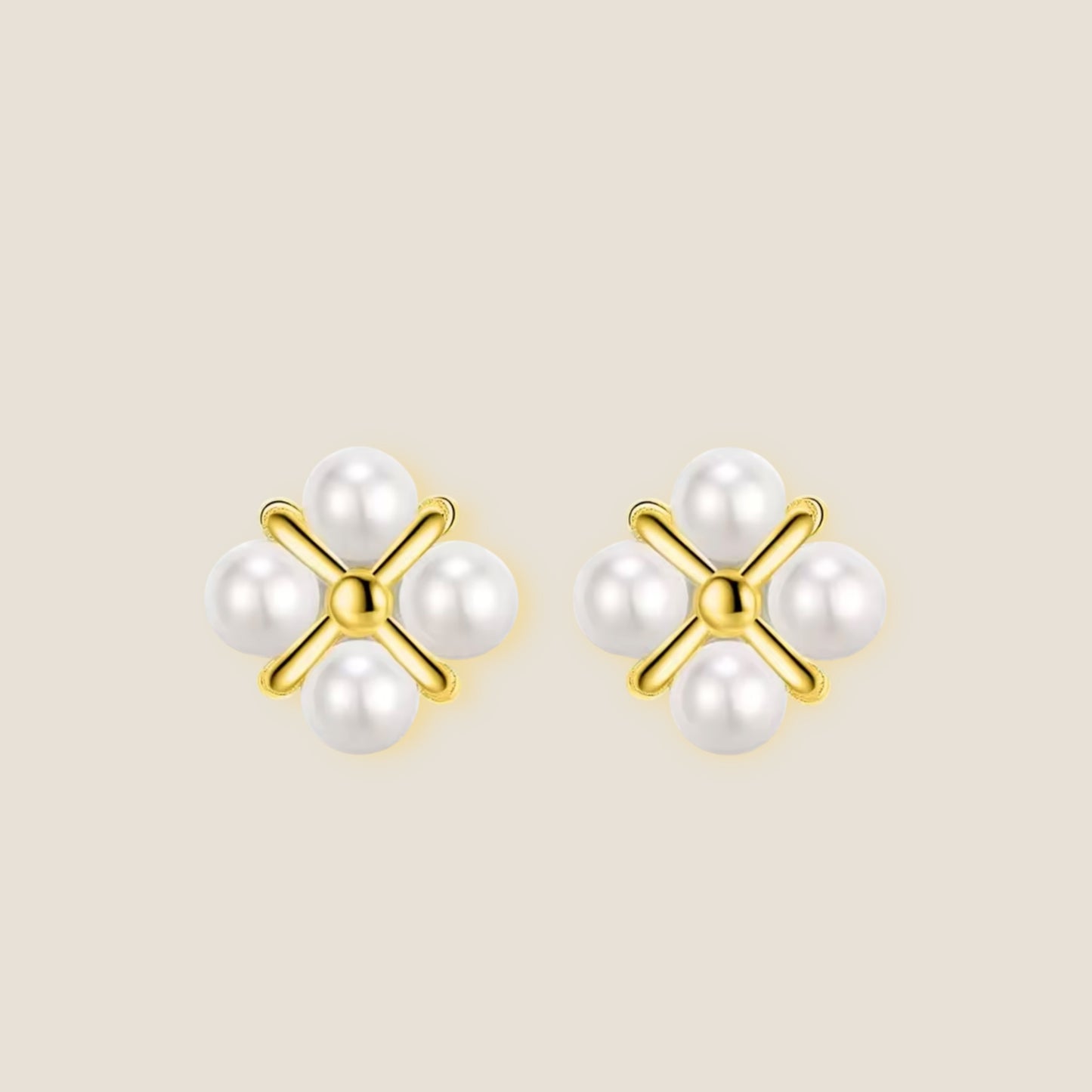 Pure-Bloom Pearl Studs