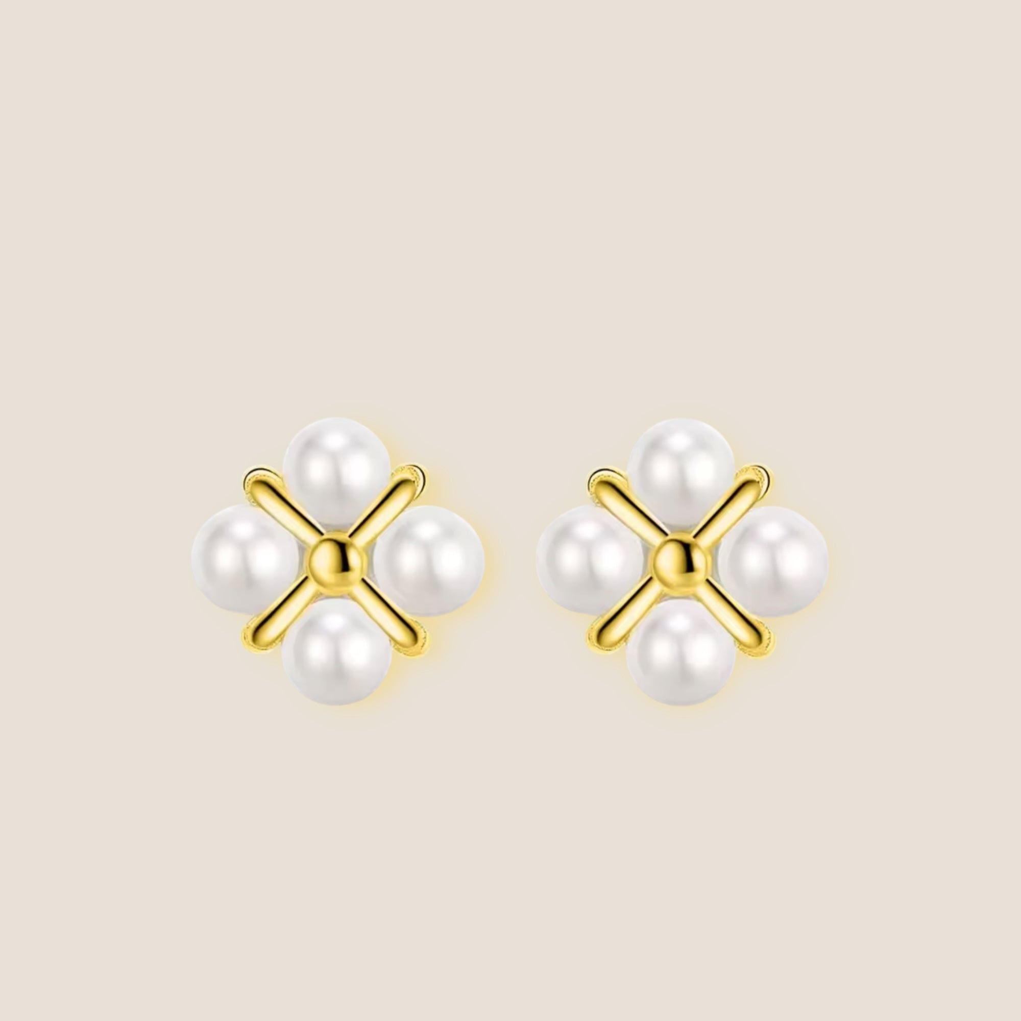 Pure-Bloom Pearl Studs