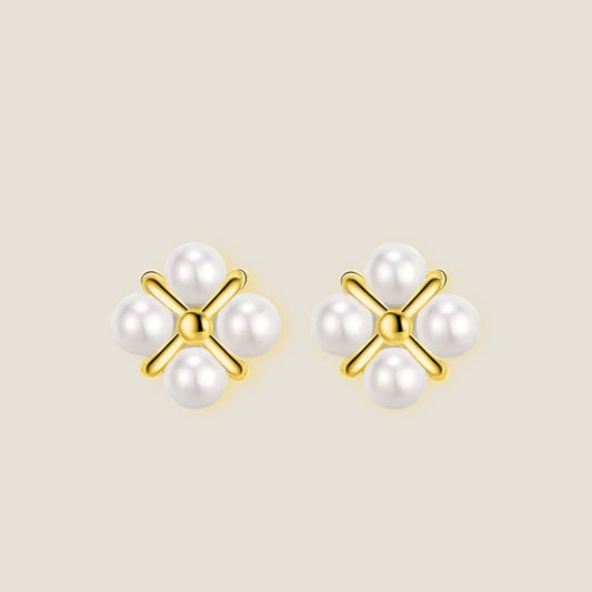 Pure-Bloom Pearl Studs