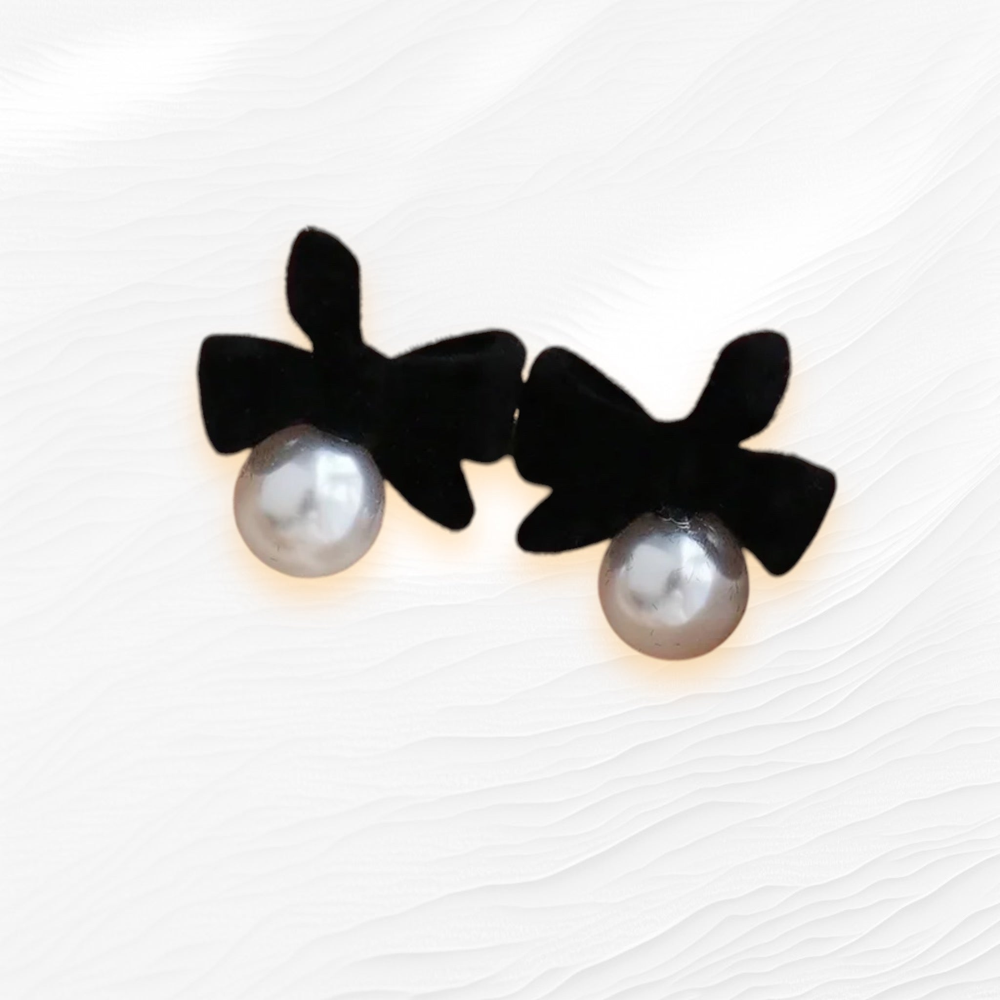 Midnight Bow Studs