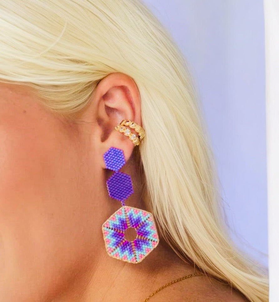 Geometric Bloom Earrings